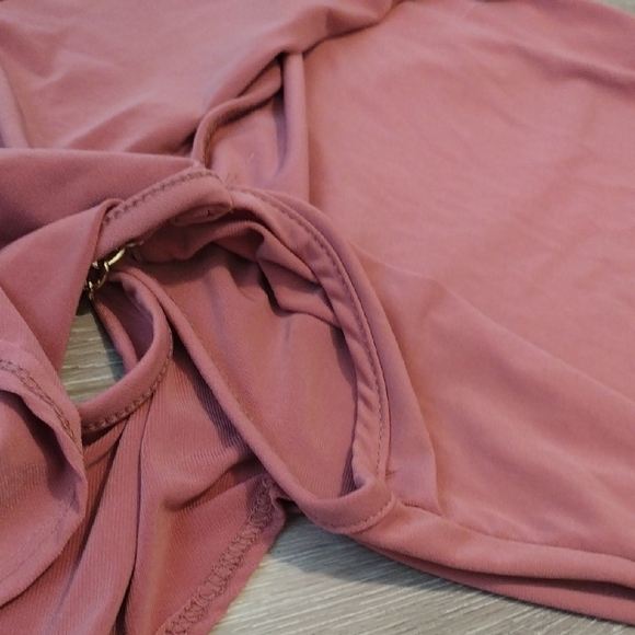 First Love Pink Ruffled Off-Shoulder Blouse - Picture 4 of 13